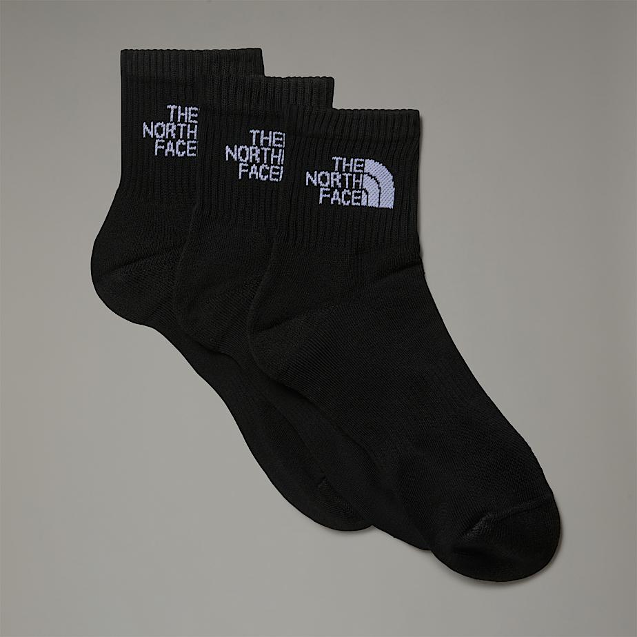 Men The North Face Multi Sport Cushion 1/4 Socks Black | NF0A07E5Q
