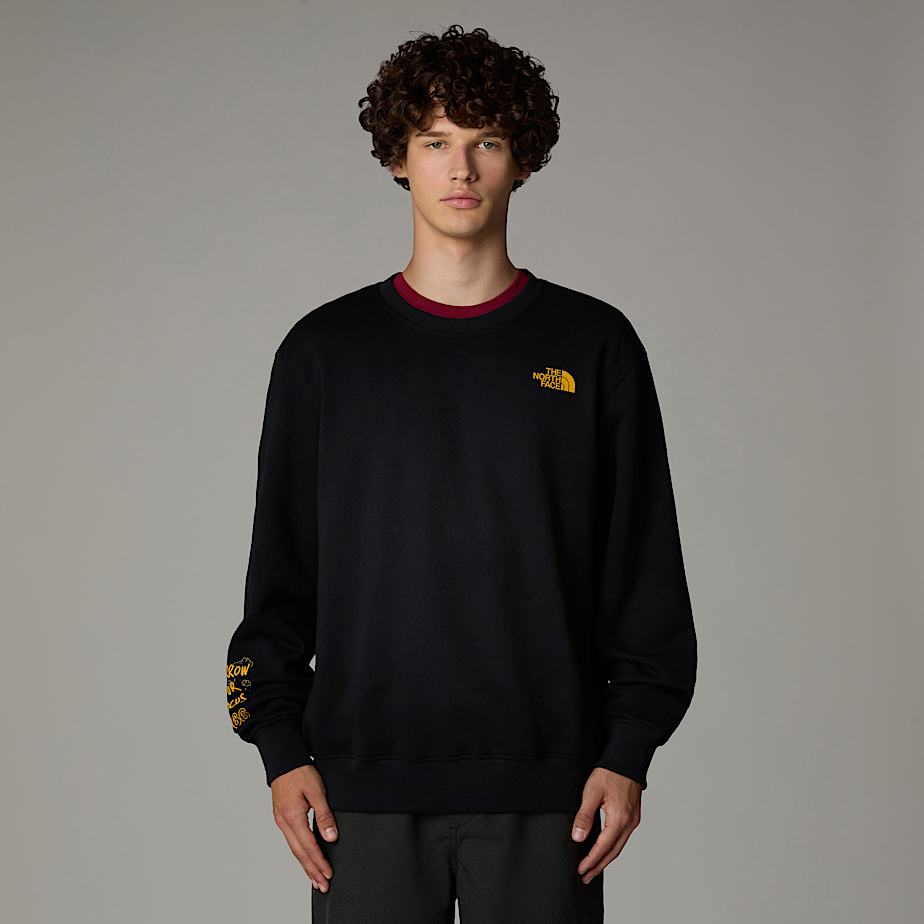 Men The North Face Outdoor Multi Graphic Relaxed Sweatshirts Black | NF0A45Y8C