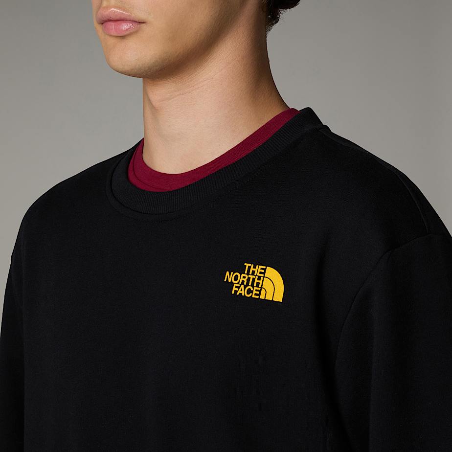 Men The North Face Outdoor Multi Graphic Relaxed Sweatshirts Black | NF0A45Y8C