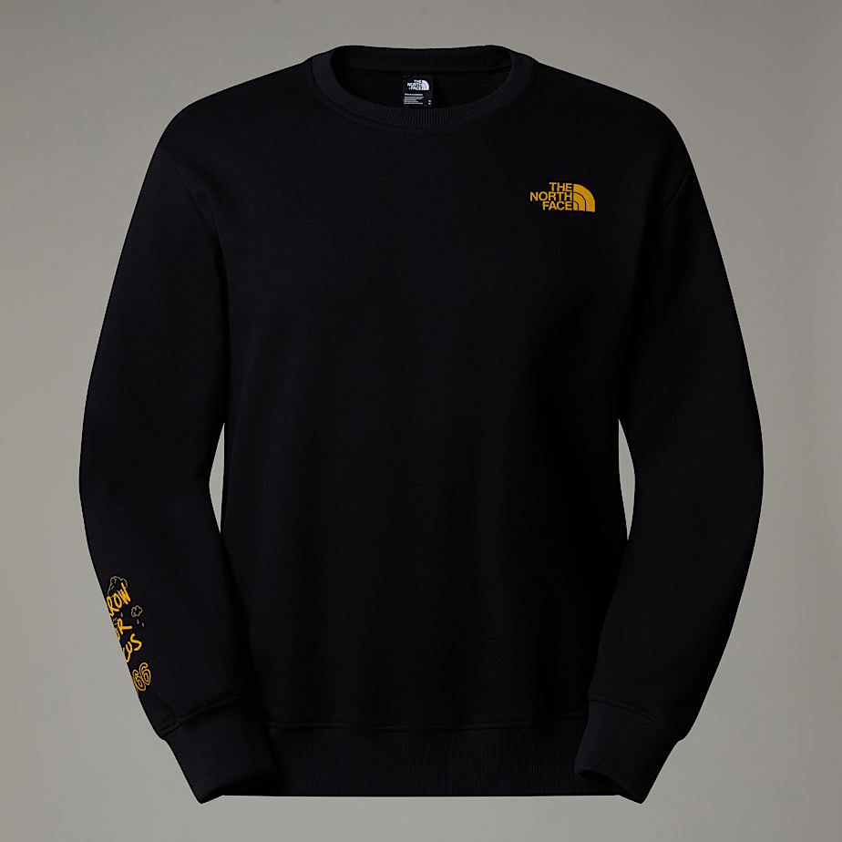 Men The North Face Outdoor Multi Graphic Relaxed Sweatshirts Black | NF0A45Y8C