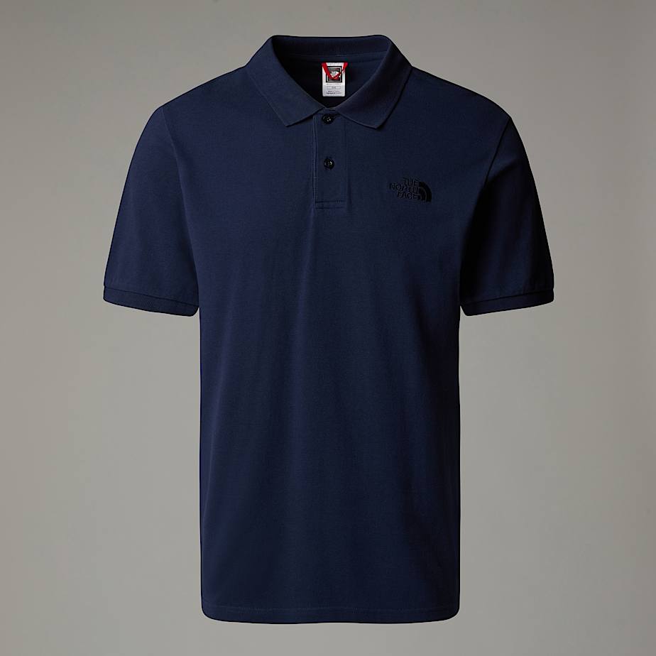 Men The North Face Piquet Polo Shirts Navy | NF0A47M9G