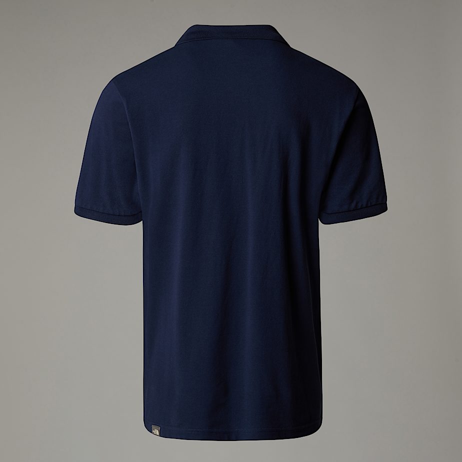 Men The North Face Piquet Polo Shirts Navy | NF0A47M9G