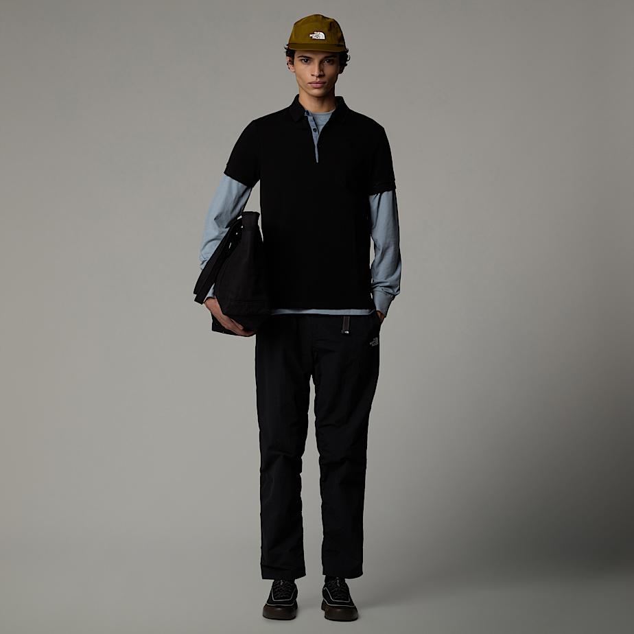 Men The North Face Premium Piquet Polo Shirts Black | NF0A97G7A