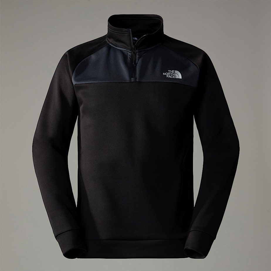Men The North Face Reaxion 1/4 Zip Fleece Pullover Black | NF0A77M0R