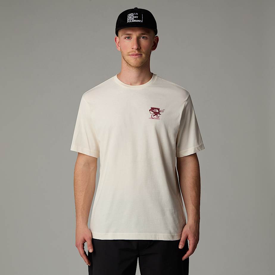 Men The North Face Relaxed Cartoon T Shirts White | NF0A21K8I