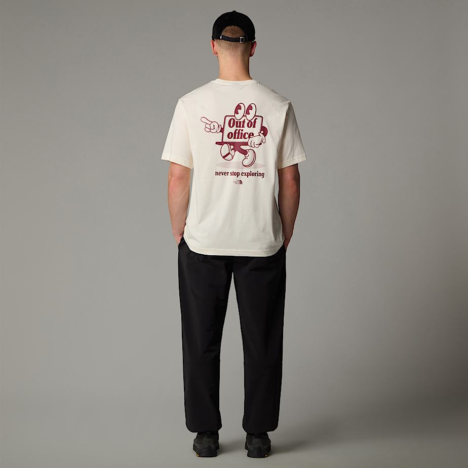 Men The North Face Relaxed Cartoon T Shirts White | NF0A21K8I