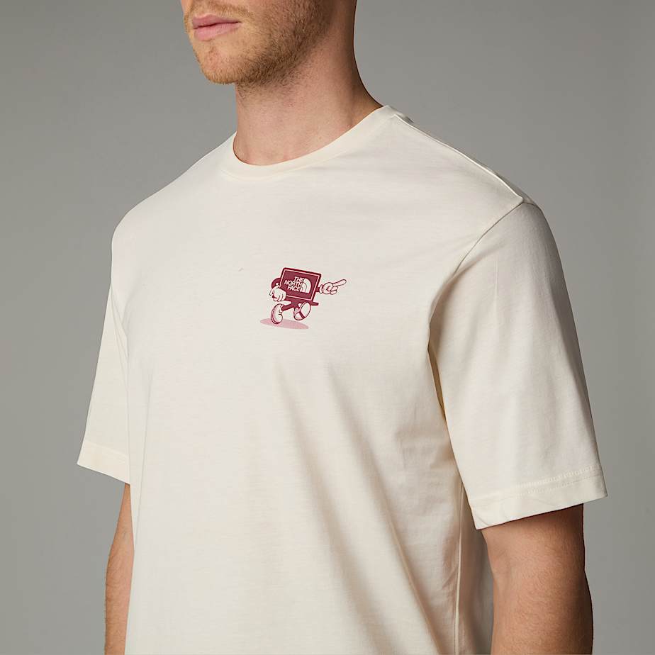 Men The North Face Relaxed Cartoon T Shirts White | NF0A21K8I