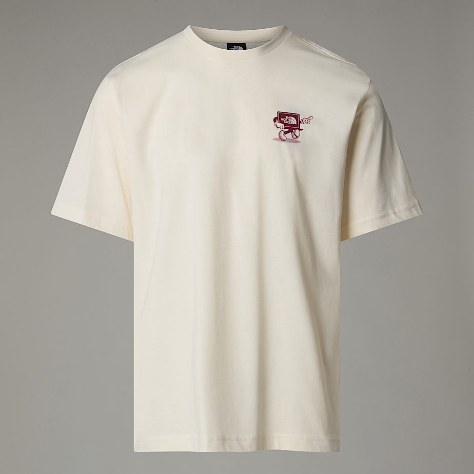Men The North Face Relaxed Cartoon T Shirts White | NF0A21K8I