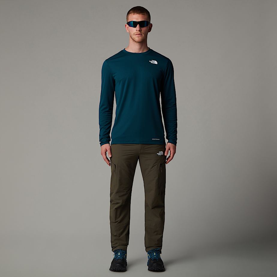 Men The North Face Shadow Long-Sleeve T Shirts Navy | NF0A15Q7B
