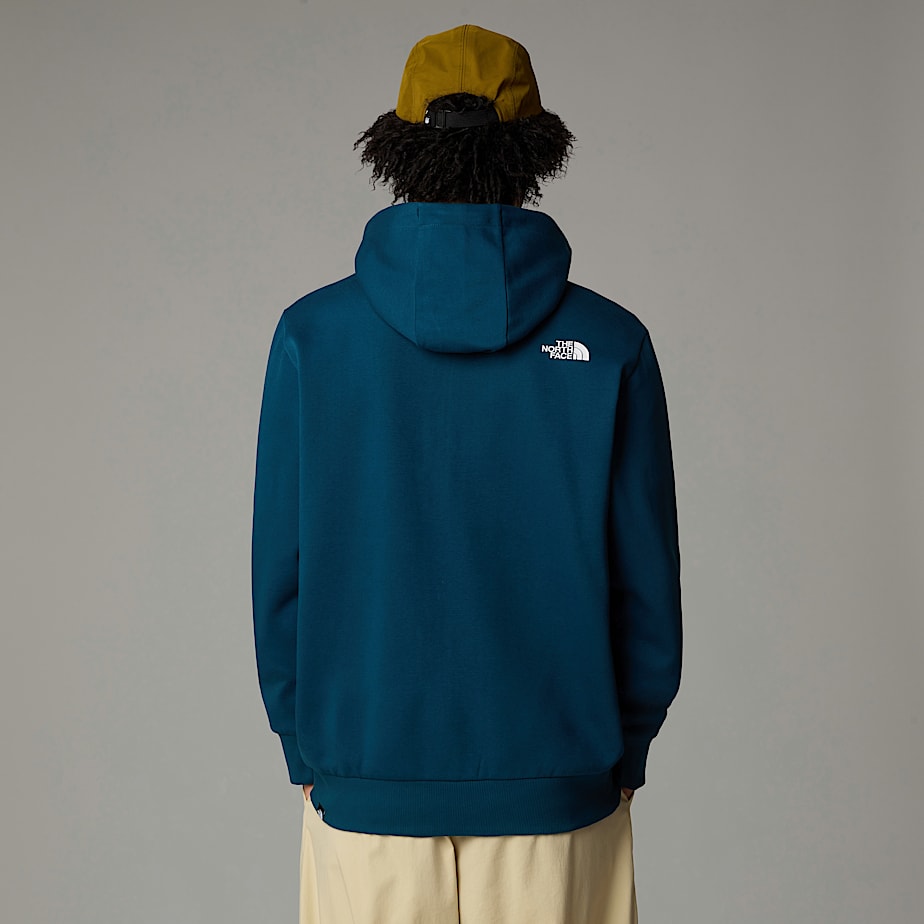 Men The North Face Simple Dome Full-Zip Hoodie Navy | NF0A76Y4R