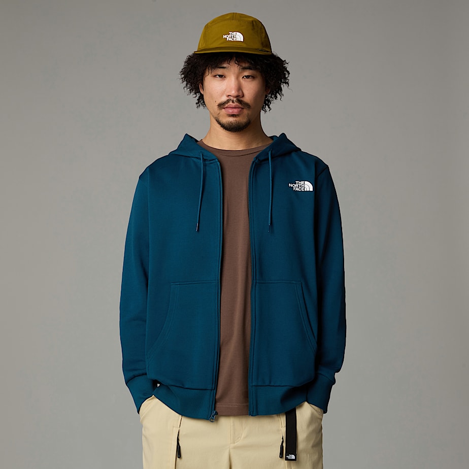 Men The North Face Simple Dome Full-Zip Hoodie Navy | NF0A76Y4R