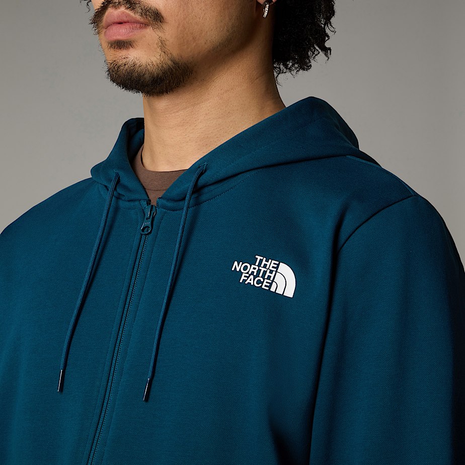 Men The North Face Simple Dome Full-Zip Hoodie Navy | NF0A76Y4R