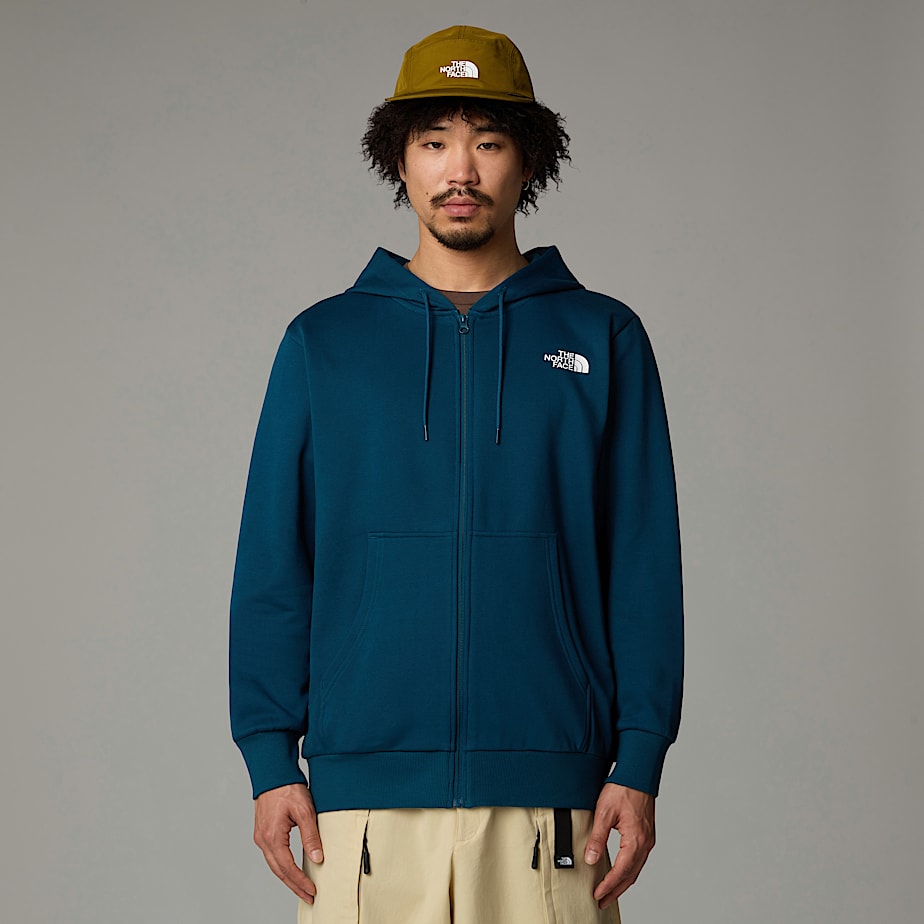 Men The North Face Simple Dome Full-Zip Hoodie Navy | NF0A76Y4R