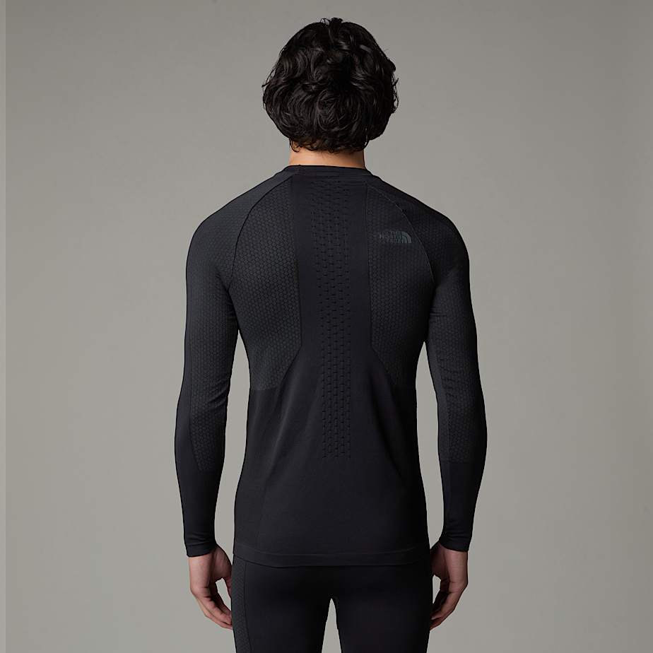 Men The North Face Sport Long-Sleeve Base Layer Tops Black | NF0A64R6D