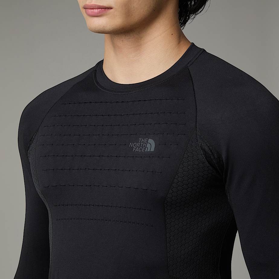 Men The North Face Sport Long-Sleeve Base Layer Tops Black | NF0A64R6D