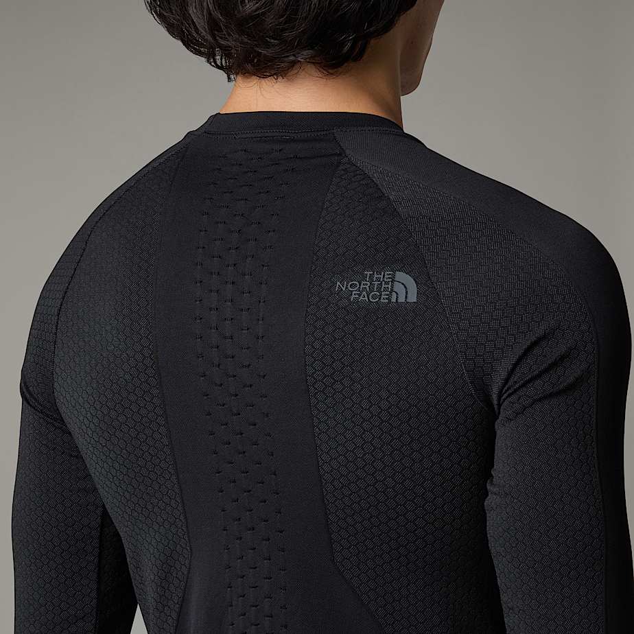 Men The North Face Sport Long-Sleeve Base Layer Tops Black | NF0A64R6D