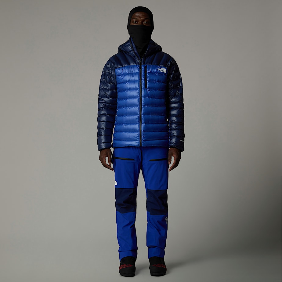 Men The North Face Summit Breithorn Hooded Down Jackets Blue | NF0A48E1P