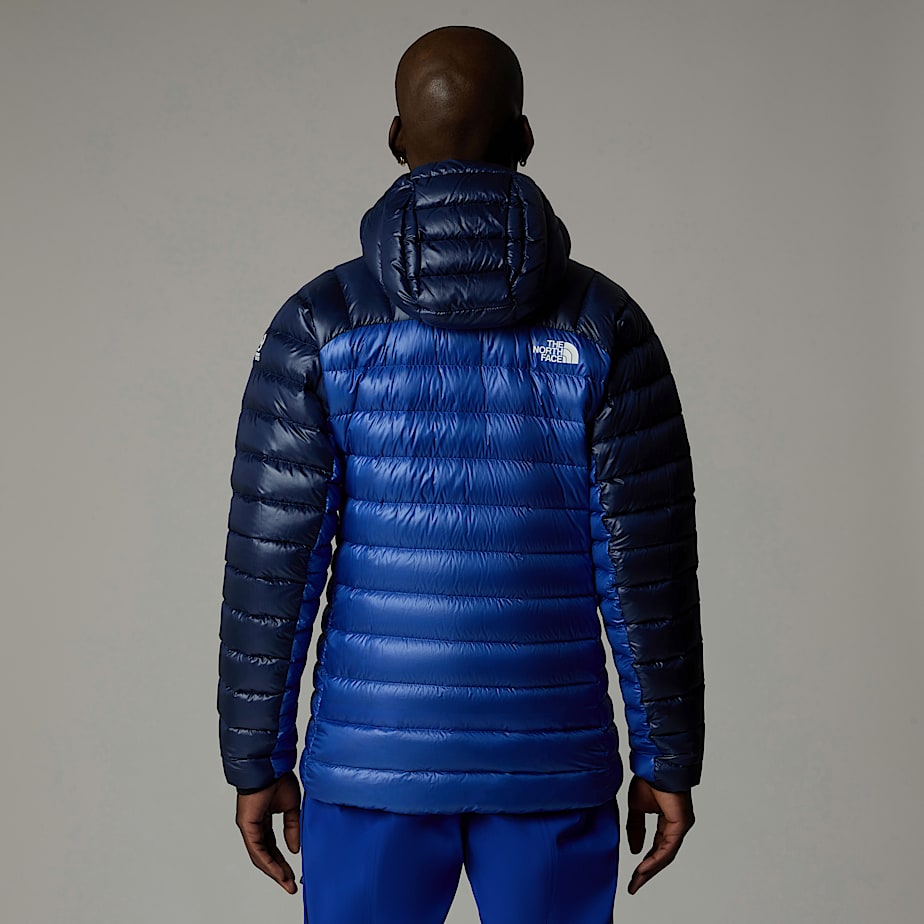 Men The North Face Summit Breithorn Hooded Down Jackets Blue | NF0A48E1P