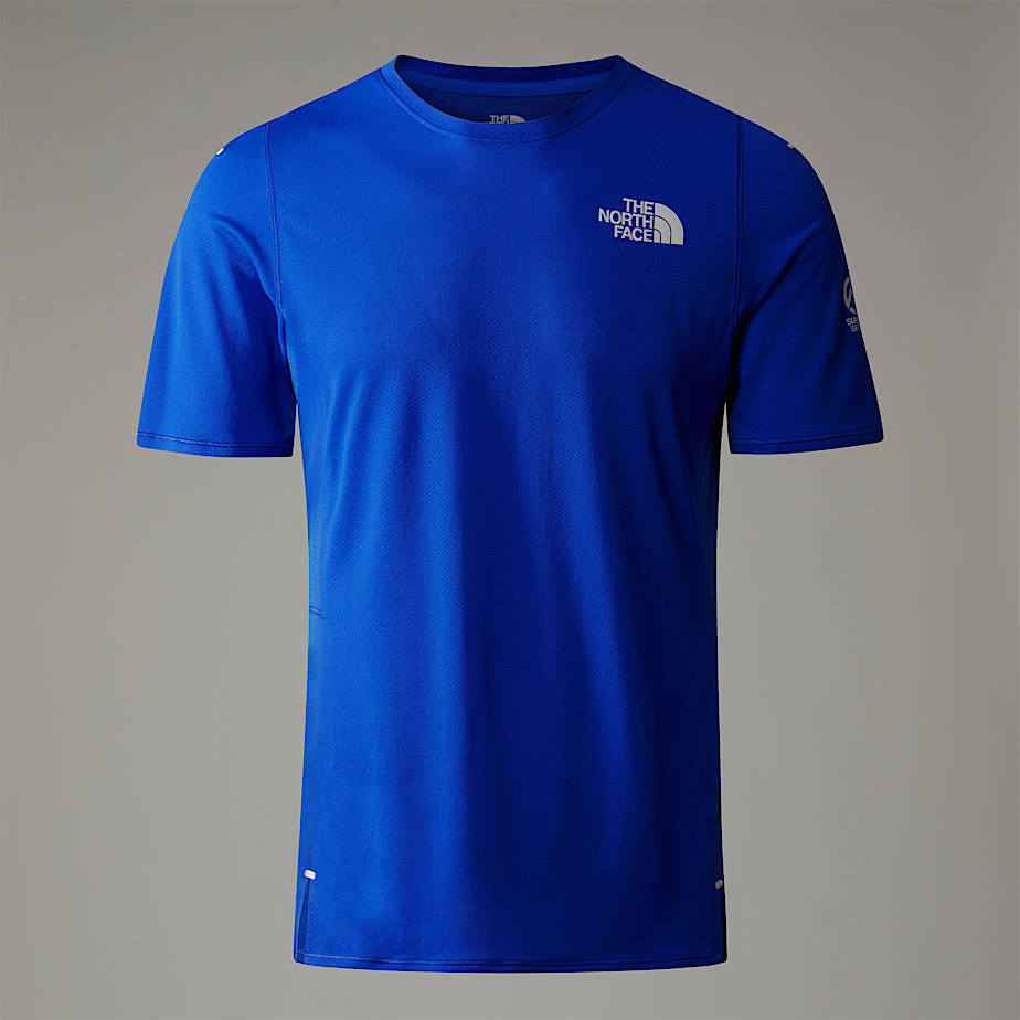 Men The North Face Summit High Trail Run T Shirts Blue | NF0A53T4X