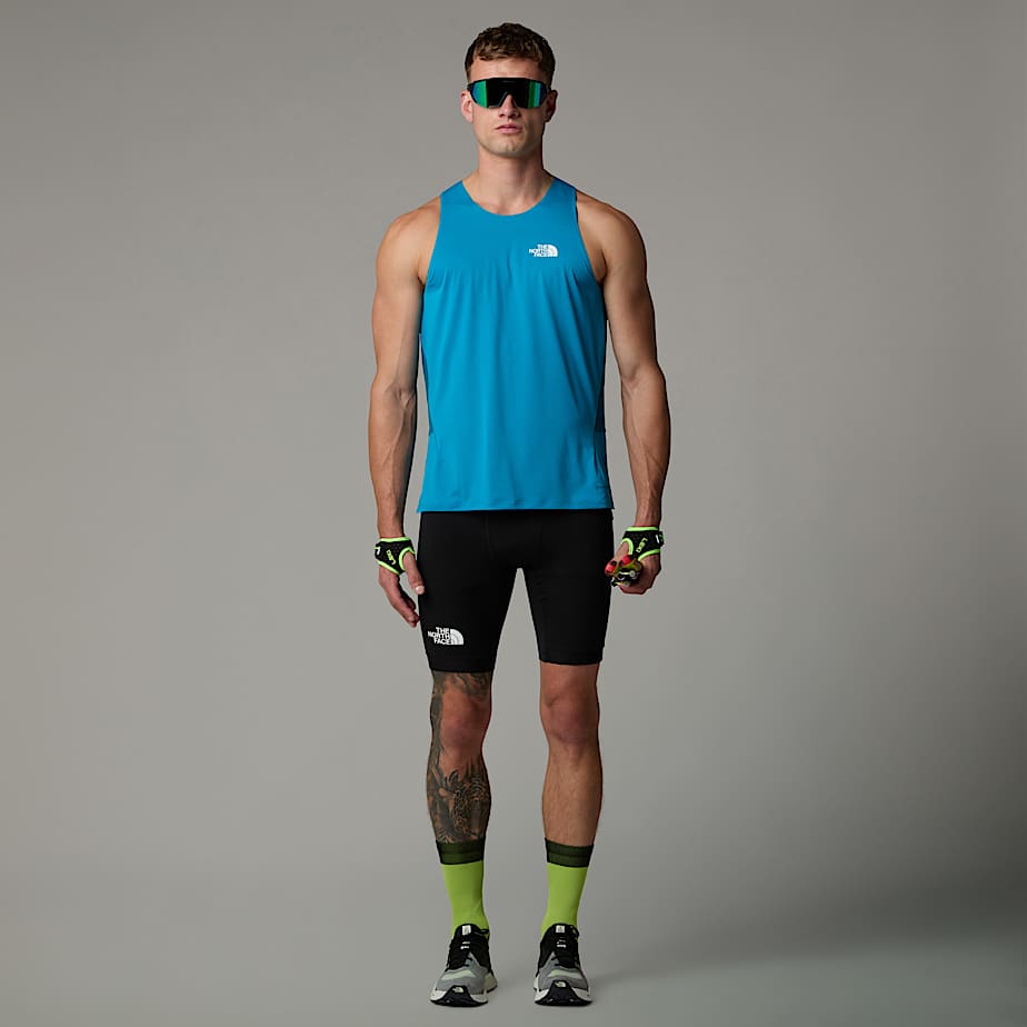 Men The North Face Summit High Trail Run Tank Top Blue | NF0A76L1Z