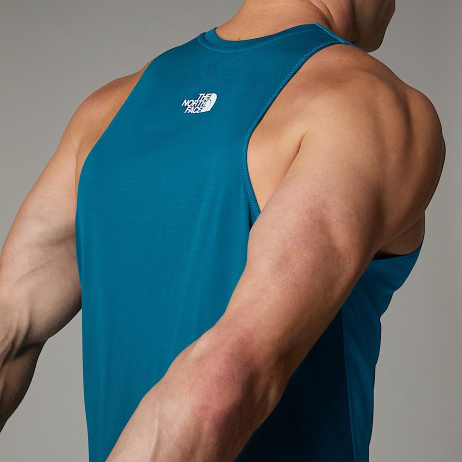 Men The North Face Summit High Trail Run Tank Top Blue | NF0A76L1Z