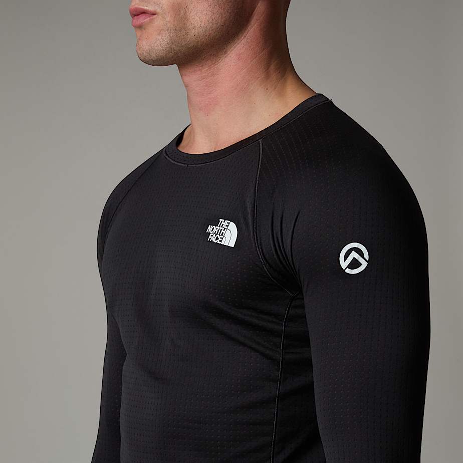 Men The North Face Summit Pro 120 Long-Sleeve Base Layer Tops Black | NF0A36A7U