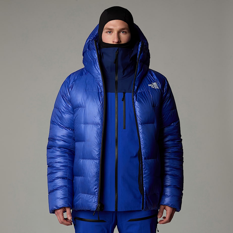 Men The North Face Summit Pumori Down Parka Blue | NF0A58G9X