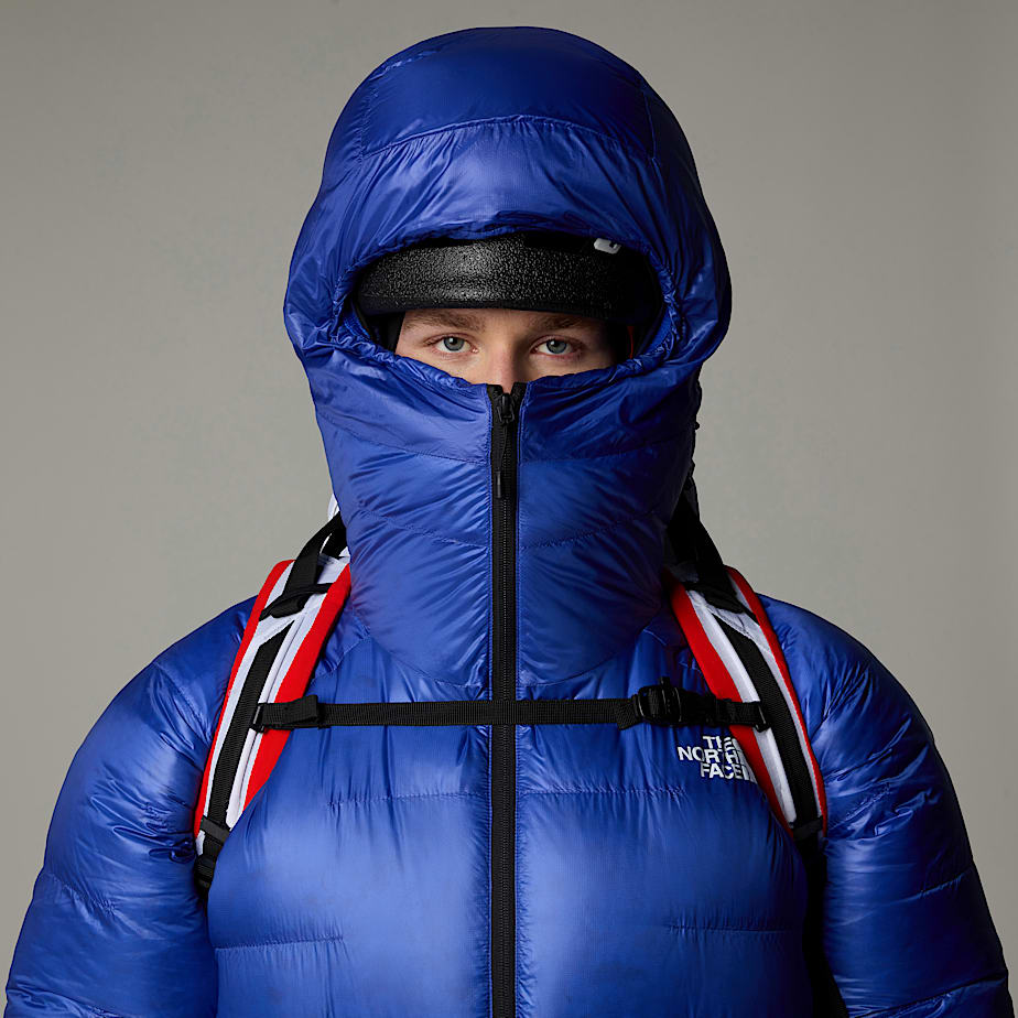 Men The North Face Summit Pumori Down Parka Blue | NF0A58G9X