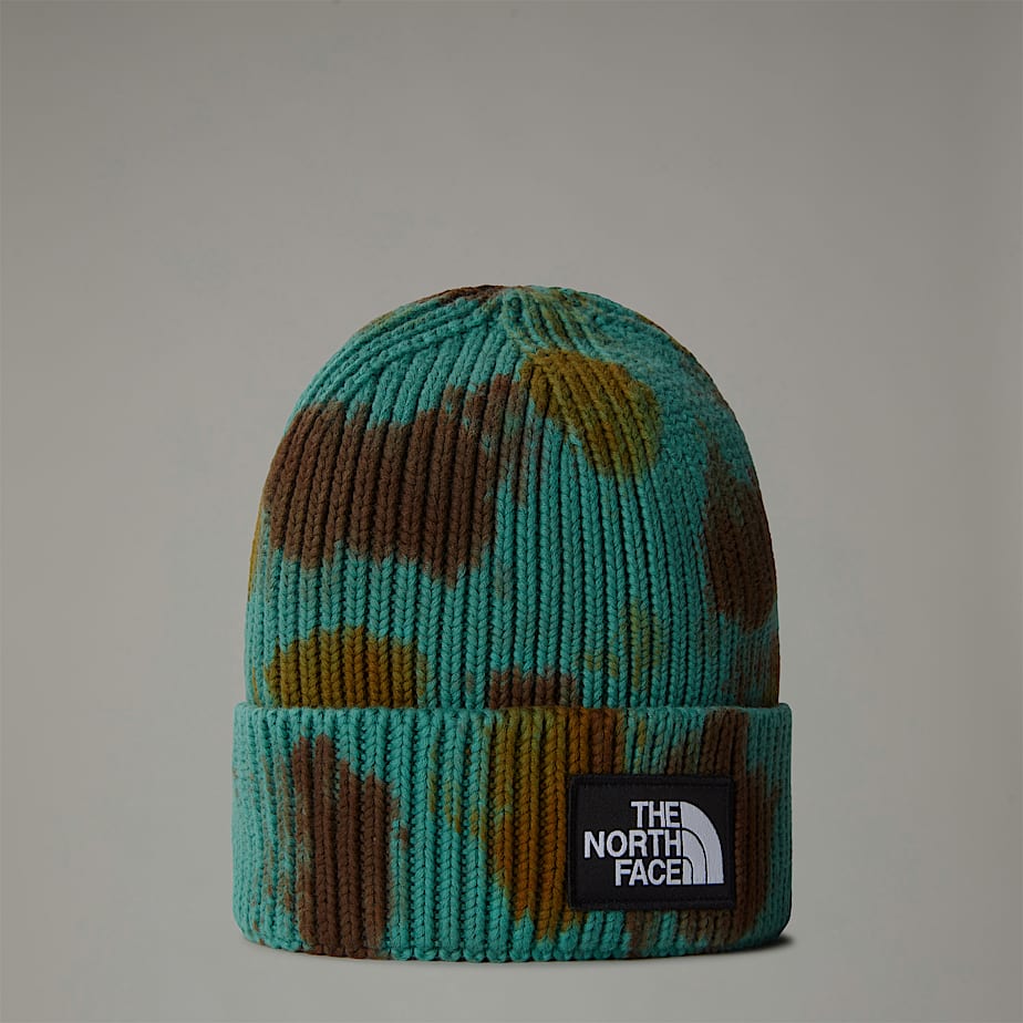 Men The North Face Tie Dye Logo Box Beanie Brown | NF0A78O3C