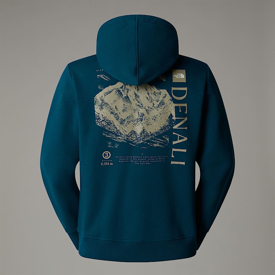 Men The North Face Topographic Hoodie Navy | NF0A62W6H
