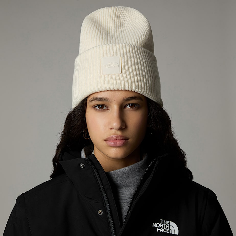Men The North Face Urban Patch Beanie White | NF0A87K5P