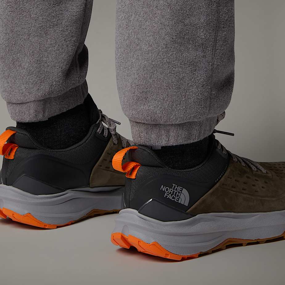 Men The North Face VECTIV™ Exploris II Leather Hiking Shoes Olive | NF0A72U6F