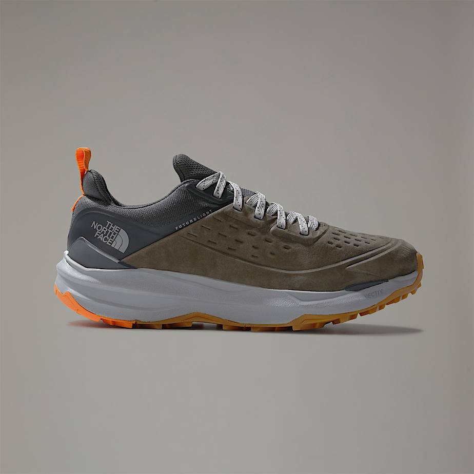 Men The North Face VECTIV™ Exploris II Leather Hiking Shoes Olive | NF0A72U6F