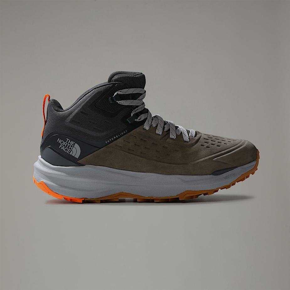 Men The North Face VECTIV™ Exploris II Leather Hiking Boots Olive | NF0A09X7Z