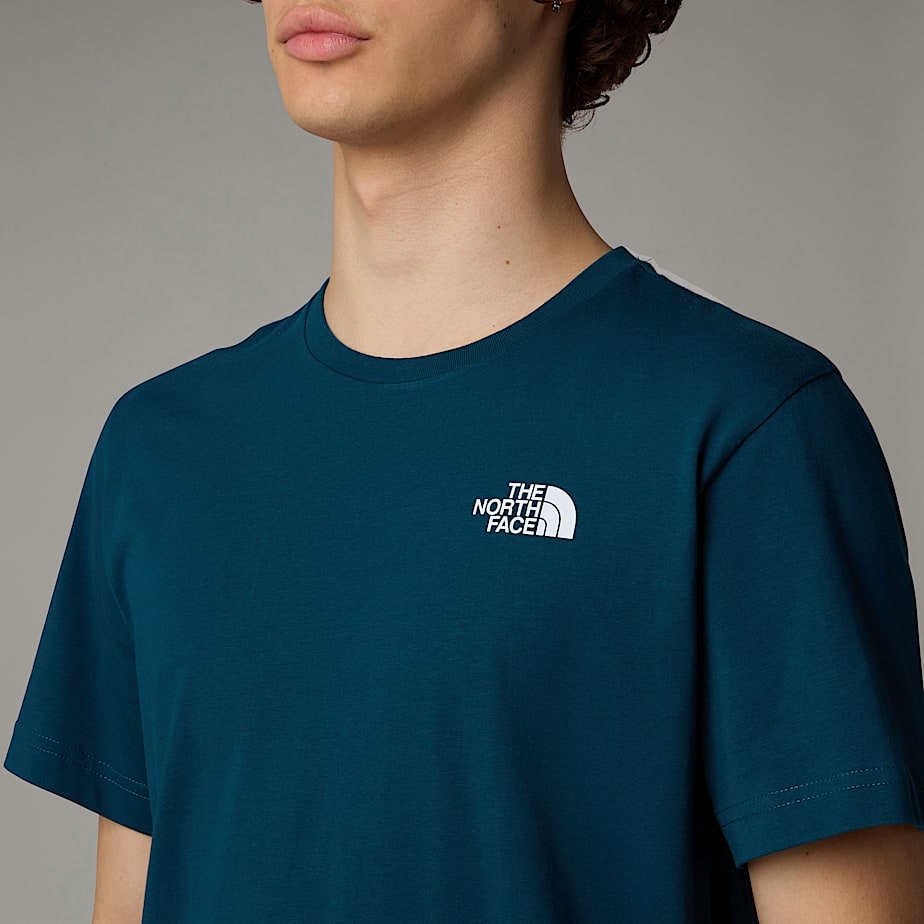 Men The North Face Vertical T Shirts Navy | NF0A15U4T