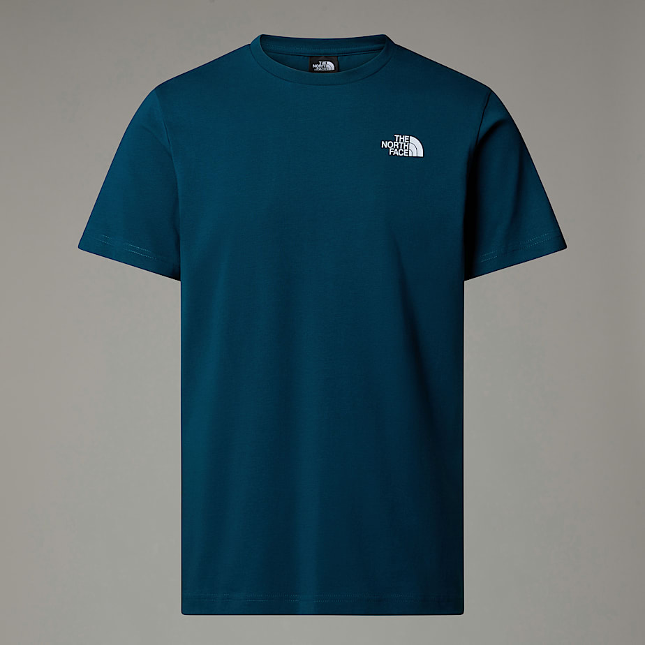 Men The North Face Vertical T Shirts Navy | NF0A15U4T