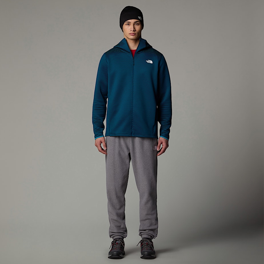 Men The North Face Vertical Thermal Full-Zip Hooded Jackets Navy | NF0A06O5L