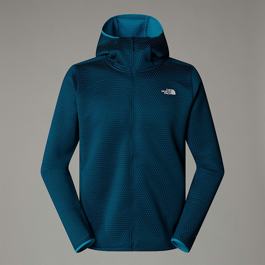 Men The North Face Vertical Thermal Full-Zip Hooded Jackets Navy | NF0A06O5L
