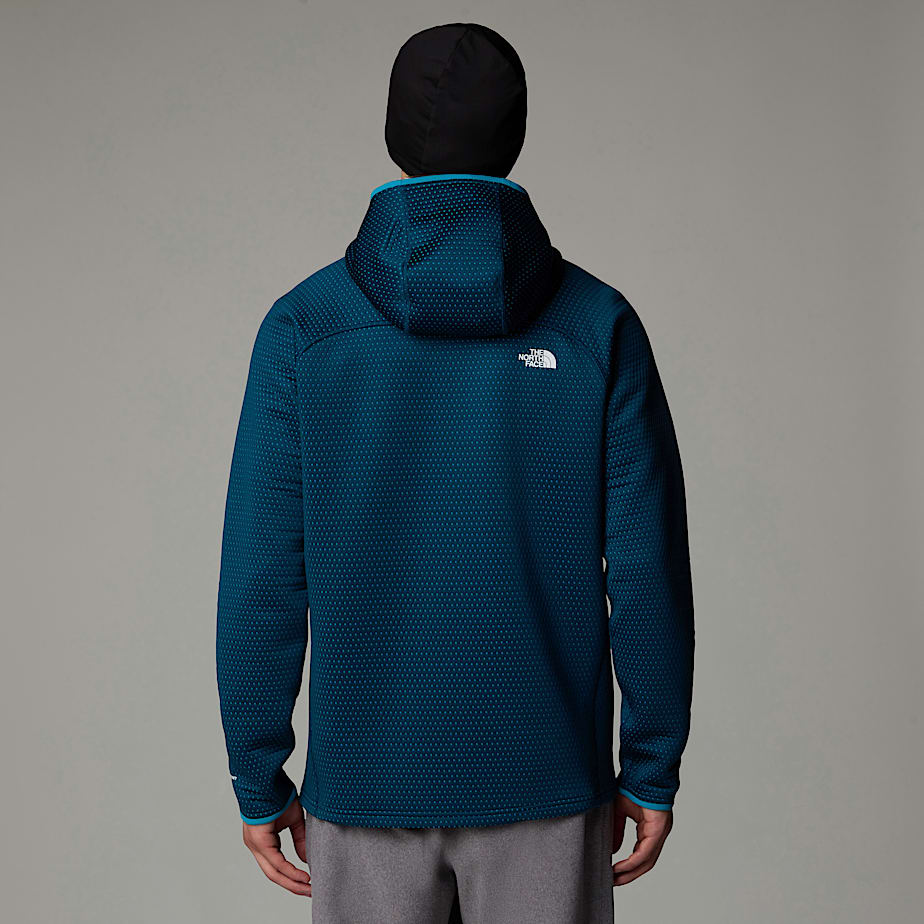 Men The North Face Vertical Thermal Full-Zip Hooded Jackets Navy | NF0A06O5L