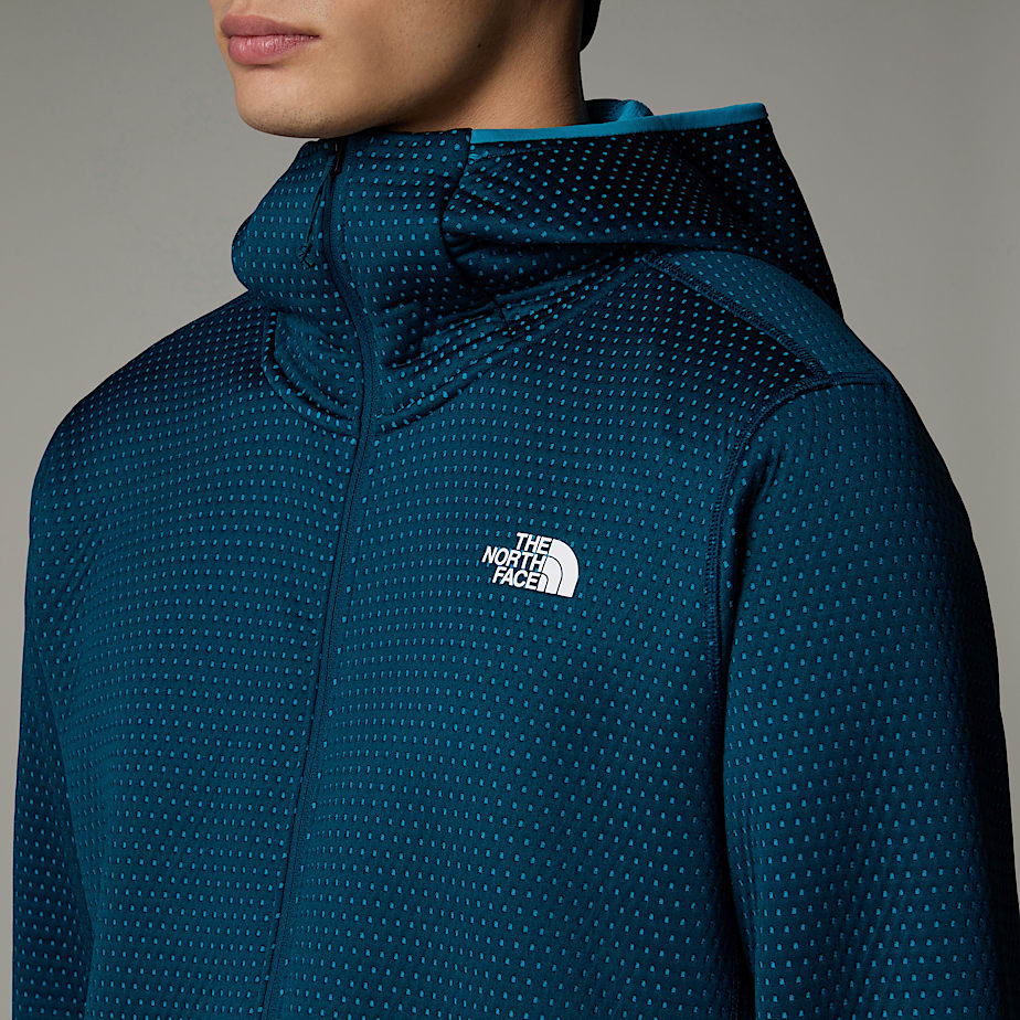 Men The North Face Vertical Thermal Full-Zip Hooded Jackets Navy | NF0A06O5L