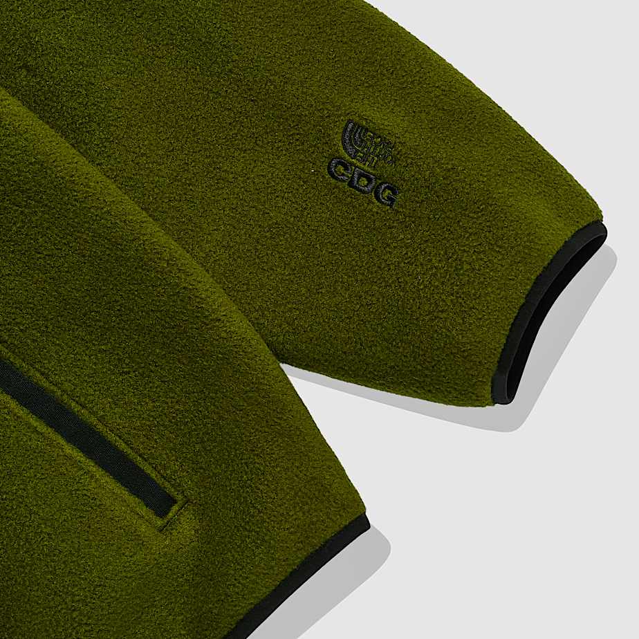 Men The North Face X CDG North Dome Fleece Pullover Green | NF0A77K2Z