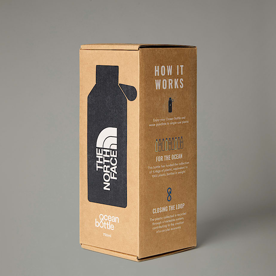 Men The North Face X Ocean Bottle 0.65L water bottle Water Bottles Black | NF0A48Q6H