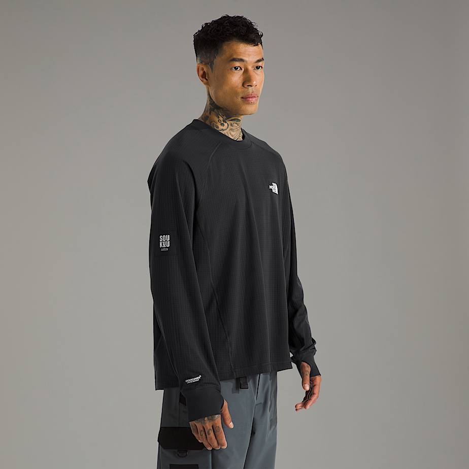Men The North Face X UNDERCOVER SOUKUU Trail Run DotKnit T Shirts Black | NF0A18O6A