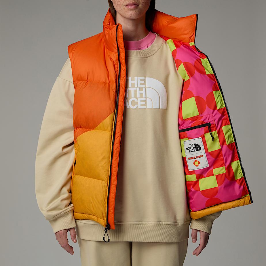 Men The North Face X Yinka Ilori Down Vest Orange | NF0A89Y1Z