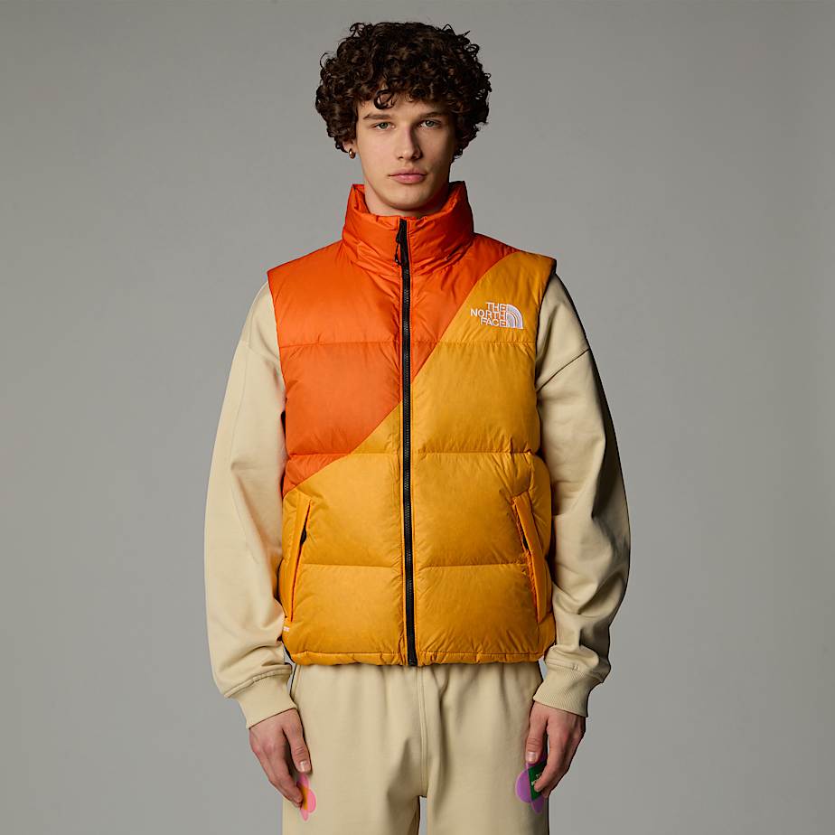 Men The North Face X Yinka Ilori Down Vest Orange | NF0A89Y1Z