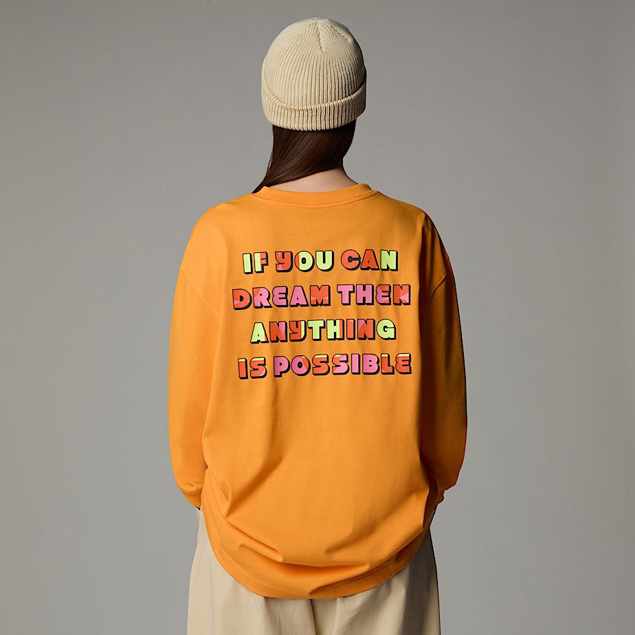 Men The North Face X Yinka Ilori Graphic Long-Sleeve T Shirts Apricot | NF0A08F0R