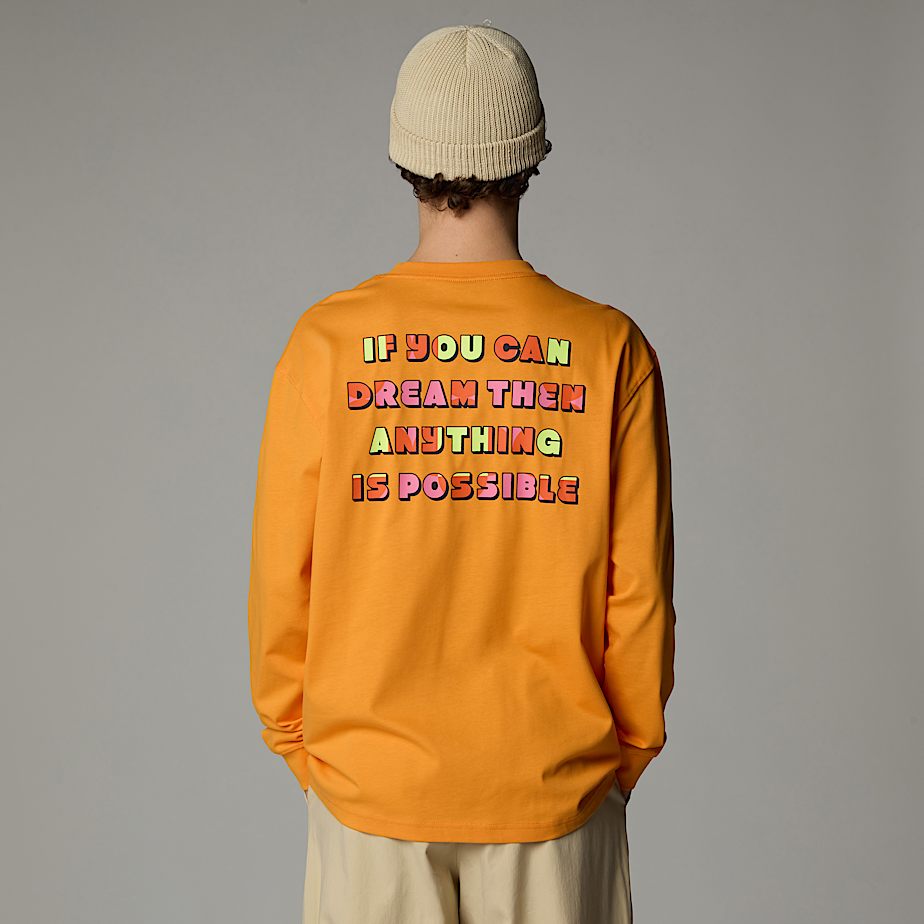 Men The North Face X Yinka Ilori Graphic Long-Sleeve T Shirts Apricot | NF0A08F0R