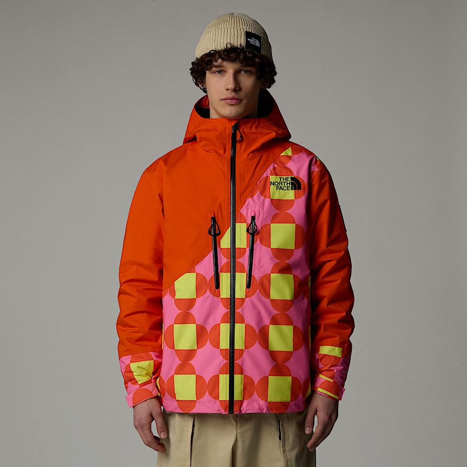 Men The North Face X Yinka Ilori Printed 2L Rain Shell Jackets Orange | NF0A12A5J