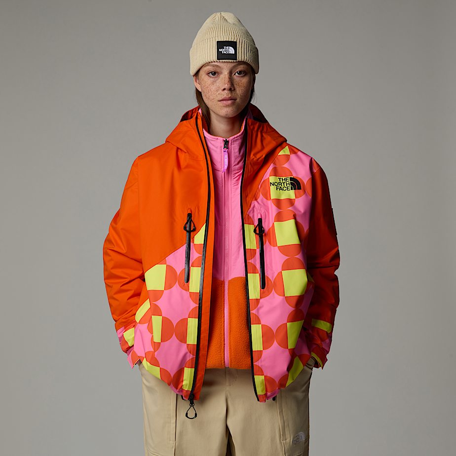 Men The North Face X Yinka Ilori Printed 2L Rain Shell Jackets Orange | NF0A12A5J