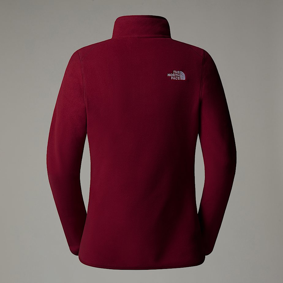 Women The North Face 100 Glacier 1/4 Zip Fleece Pullover Red | NF0A46Y6S